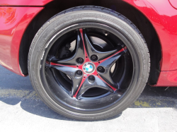 1999 BMW M Coupe in Imola Red 2 over Imola Red & Black Nappa - Rear Passenger Wheel