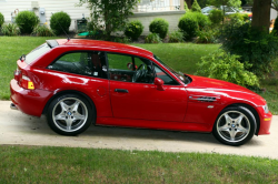 1999 BMW M Coupe in Imola Red 2 over Imola Red & Black Nappa