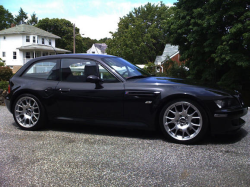 1999 BMW M Coupe in Cosmos Black Metallic over Imola Red & Black Nappa - Side