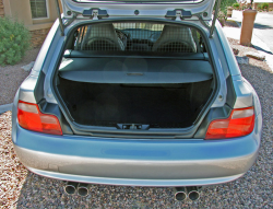 1999 BMW M Coupe in Arctic Silver Metallic over Dark Gray & Black Nappa - Trunk Cover