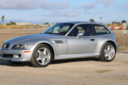 1999 BMW M Coupe in Arctic Silver Metallic over Imola Red & Black Nappa