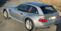 1999 BMW M Coupe in Arctic Silver Metallic over Imola Red & Black Nappa