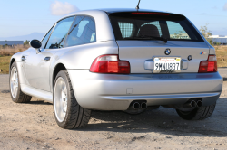 1999 BMW M Coupe in Arctic Silver Metallic over Imola Red & Black Nappa