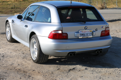 1999 BMW M Coupe in Arctic Silver Metallic over Imola Red & Black Nappa