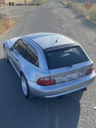 1999 BMW M Coupe in Arctic Silver Metallic over Imola Red & Black Nappa