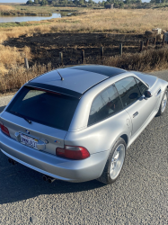 1999 BMW M Coupe in Arctic Silver Metallic over Imola Red & Black Nappa