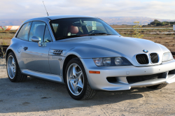 1999 BMW M Coupe in Arctic Silver Metallic over Imola Red & Black Nappa