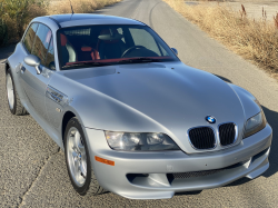 1999 BMW M Coupe in Arctic Silver Metallic over Imola Red & Black Nappa