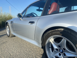 1999 BMW M Coupe in Arctic Silver Metallic over Imola Red & Black Nappa