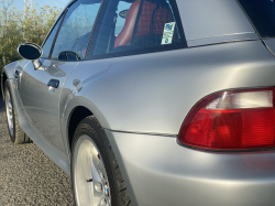 1999 BMW M Coupe in Arctic Silver Metallic over Imola Red & Black Nappa