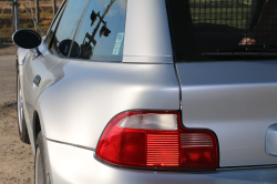 1999 BMW M Coupe in Arctic Silver Metallic over Imola Red & Black Nappa