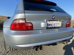 1999 BMW M Coupe in Arctic Silver Metallic over Imola Red & Black Nappa