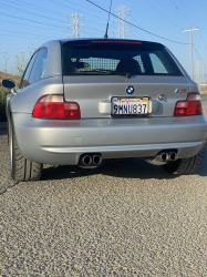 1999 BMW M Coupe in Arctic Silver Metallic over Imola Red & Black Nappa