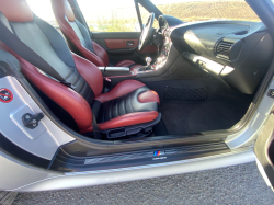 1999 BMW M Coupe in Arctic Silver Metallic over Imola Red & Black Nappa