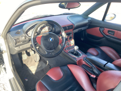 1999 BMW M Coupe in Arctic Silver Metallic over Imola Red & Black Nappa