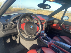 1999 BMW M Coupe in Arctic Silver Metallic over Imola Red & Black Nappa