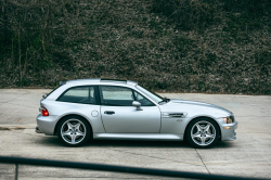 1999 BMW M Coupe in Arctic Silver Metallic over Estoril Blue & Black Nappa