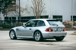1999 BMW M Coupe in Arctic Silver Metallic over Estoril Blue & Black Nappa