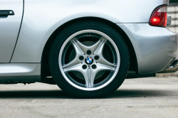 1999 BMW M Coupe in Arctic Silver Metallic over Estoril Blue & Black Nappa