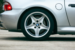 1999 BMW M Coupe in Arctic Silver Metallic over Estoril Blue & Black Nappa