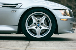 1999 BMW M Coupe in Arctic Silver Metallic over Estoril Blue & Black Nappa