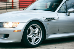 1999 BMW M Coupe in Arctic Silver Metallic over Estoril Blue & Black Nappa