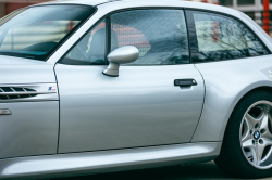 1999 BMW M Coupe in Arctic Silver Metallic over Estoril Blue & Black Nappa