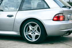 1999 BMW M Coupe in Arctic Silver Metallic over Estoril Blue & Black Nappa