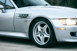 1999 BMW M Coupe in Arctic Silver Metallic over Estoril Blue & Black Nappa