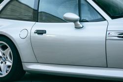 1999 BMW M Coupe in Arctic Silver Metallic over Estoril Blue & Black Nappa