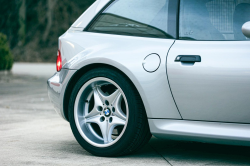 1999 BMW M Coupe in Arctic Silver Metallic over Estoril Blue & Black Nappa