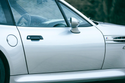 1999 BMW M Coupe in Arctic Silver Metallic over Estoril Blue & Black Nappa