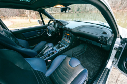 1999 BMW M Coupe in Arctic Silver Metallic over Estoril Blue & Black Nappa
