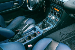 1999 BMW M Coupe in Arctic Silver Metallic over Estoril Blue & Black Nappa