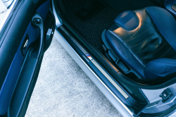 1999 BMW M Coupe in Arctic Silver Metallic over Estoril Blue & Black Nappa