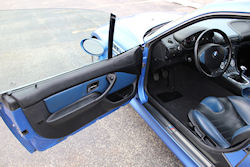 1999 BMW M Coupe in Estoril Blue Metallic over Estoril Blue & Black Nappa - Driver Door