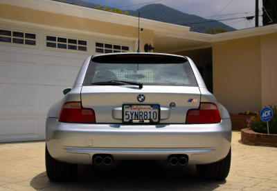 1999 BMW M Coupe in Arctic Silver Metallic over Estoril Blue & Black Nappa