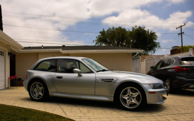 1999 BMW M Coupe in Arctic Silver Metallic over Estoril Blue & Black Nappa