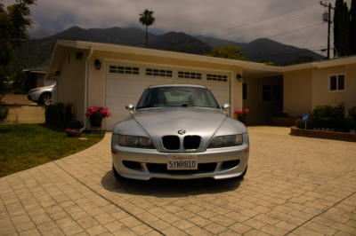 1999 BMW M Coupe in Arctic Silver Metallic over Estoril Blue & Black Nappa