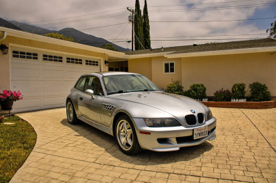 1999 BMW M Coupe in Arctic Silver Metallic over Estoril Blue & Black Nappa