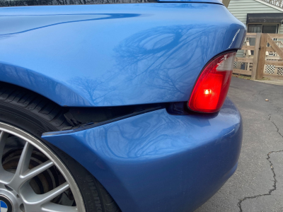 1999 BMW M Coupe in Estoril Blue Metallic over Estoril Blue & Black Nappa
