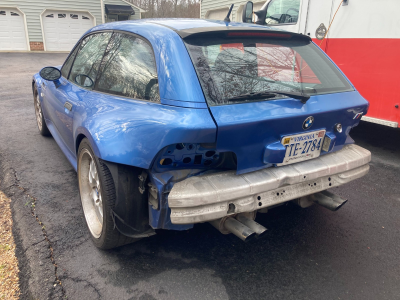 1999 BMW M Coupe in Estoril Blue Metallic over Estoril Blue & Black Nappa