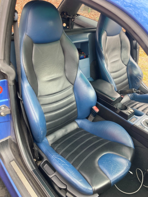1999 BMW M Coupe in Estoril Blue Metallic over Estoril Blue & Black Nappa