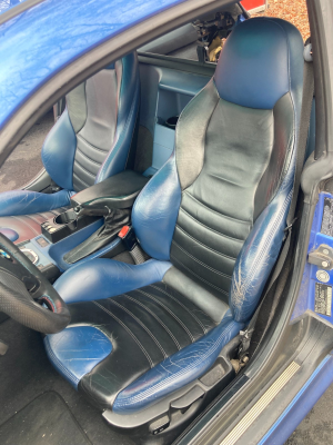 1999 BMW M Coupe in Estoril Blue Metallic over Estoril Blue & Black Nappa