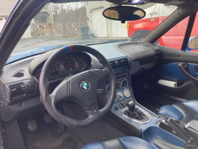 1999 BMW M Coupe in Estoril Blue Metallic over Estoril Blue & Black Nappa