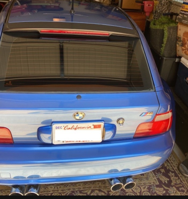 1999 BMW M Coupe in Estoril Blue Metallic over Estoril Blue & Black Nappa