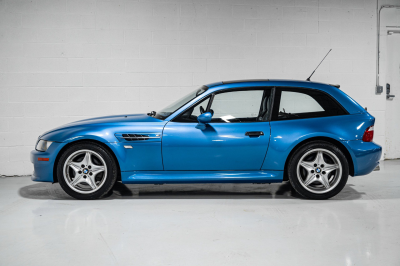 1999 BMW M Coupe in Estoril Blue Metallic over Estoril Blue & Black Nappa