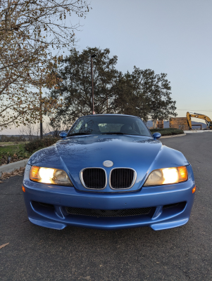 1999 BMW M Coupe in Estoril Blue Metallic over Estoril Blue & Black Nappa