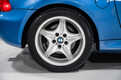 1999 BMW M Coupe in Estoril Blue Metallic over Estoril Blue & Black Nappa