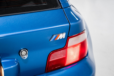 1999 BMW M Coupe in Estoril Blue Metallic over Estoril Blue & Black Nappa